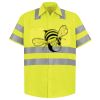 Men's High Visibility Safety Short Sleeve Work Shirt Thumbnail