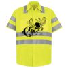Men's High Visibility Safety Short Sleeve Work Shirt Thumbnail