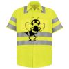 Men's High Visibility Safety Short Sleeve Work Shirt Thumbnail