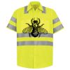 Men's High Visibility Safety Short Sleeve Work Shirt Thumbnail