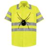 Men's High Visibility Safety Short Sleeve Work Shirt Thumbnail
