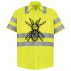 Men's High Visibility Safety Short Sleeve Work Shirt Thumbnail