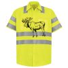 Men's High Visibility Safety Short Sleeve Work Shirt Thumbnail