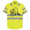 Men's High Visibility Safety Short Sleeve Work Shirt Thumbnail