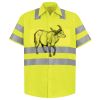 Men's High Visibility Safety Short Sleeve Work Shirt Thumbnail