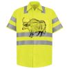 Men's High Visibility Safety Short Sleeve Work Shirt Thumbnail