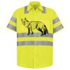 Men's High Visibility Safety Short Sleeve Work Shirt Thumbnail