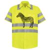 Men's High Visibility Safety Short Sleeve Work Shirt Thumbnail