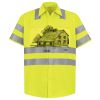 Men's High Visibility Safety Short Sleeve Work Shirt Thumbnail