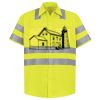 Men's High Visibility Safety Short Sleeve Work Shirt Thumbnail