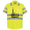 Men's High Visibility Safety Short Sleeve Work Shirt Thumbnail