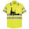 Men's High Visibility Safety Short Sleeve Work Shirt Thumbnail