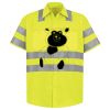 Men's High Visibility Safety Short Sleeve Work Shirt Thumbnail