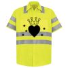 Men's High Visibility Safety Short Sleeve Work Shirt Thumbnail
