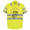Men's High Visibility Safety Short Sleeve Work Shirt Thumbnail