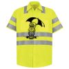 Men's High Visibility Safety Short Sleeve Work Shirt Thumbnail