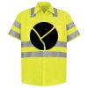 Men's High Visibility Safety Short Sleeve Work Shirt Thumbnail