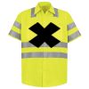 Men's High Visibility Safety Short Sleeve Work Shirt Thumbnail