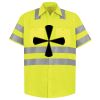 Men's High Visibility Safety Short Sleeve Work Shirt Thumbnail
