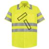 Men's High Visibility Safety Short Sleeve Work Shirt Thumbnail