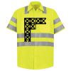 Men's High Visibility Safety Short Sleeve Work Shirt Thumbnail
