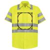 Men's High Visibility Safety Short Sleeve Work Shirt Thumbnail