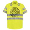 Men's High Visibility Safety Short Sleeve Work Shirt Thumbnail