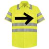 Men's High Visibility Safety Short Sleeve Work Shirt Thumbnail