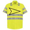 Men's High Visibility Safety Short Sleeve Work Shirt Thumbnail