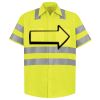 Men's High Visibility Safety Short Sleeve Work Shirt Thumbnail