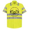 Men's High Visibility Safety Short Sleeve Work Shirt Thumbnail