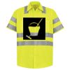 Men's High Visibility Safety Short Sleeve Work Shirt Thumbnail