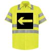 Men's High Visibility Safety Short Sleeve Work Shirt Thumbnail