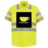 Men's High Visibility Safety Short Sleeve Work Shirt Thumbnail