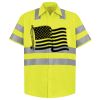 Men's High Visibility Safety Short Sleeve Work Shirt Thumbnail