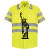 Men's High Visibility Safety Short Sleeve Work Shirt Thumbnail