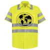 Men's High Visibility Safety Short Sleeve Work Shirt Thumbnail