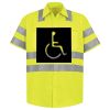 Men's High Visibility Safety Short Sleeve Work Shirt Thumbnail