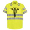 Men's High Visibility Safety Short Sleeve Work Shirt Thumbnail