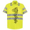 Men's High Visibility Safety Short Sleeve Work Shirt Thumbnail