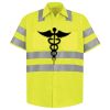 Men's High Visibility Safety Short Sleeve Work Shirt Thumbnail
