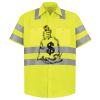 Men's High Visibility Safety Short Sleeve Work Shirt Thumbnail