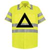 Men's High Visibility Safety Short Sleeve Work Shirt Thumbnail