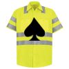 Men's High Visibility Safety Short Sleeve Work Shirt Thumbnail