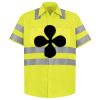 Men's High Visibility Safety Short Sleeve Work Shirt Thumbnail