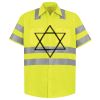 Men's High Visibility Safety Short Sleeve Work Shirt Thumbnail