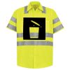 Men's High Visibility Safety Short Sleeve Work Shirt Thumbnail