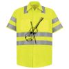 Men's High Visibility Safety Short Sleeve Work Shirt Thumbnail