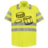 Men's High Visibility Safety Short Sleeve Work Shirt Thumbnail