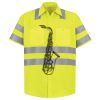 Men's High Visibility Safety Short Sleeve Work Shirt Thumbnail